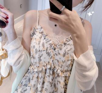 法式雪纺吊带连衣裙(图3)