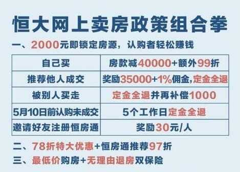 恒大房成微商界“爆品”2000元下定还能“躺赚”35000(图1)